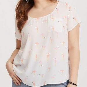 Torrid flamingo blouse